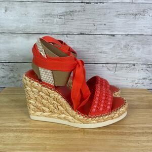 Vince Camuto Women's Brisshel Lace Up Wedge Sandal Size 9